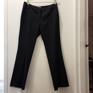 New York & Company 8 petite swiss polka dot straight leg pants low rise black